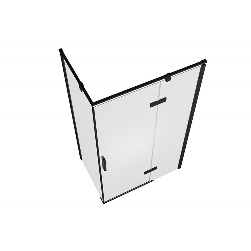 Душевой уголок без поддона черный 120х80x195см Bravat BS120.3113AB