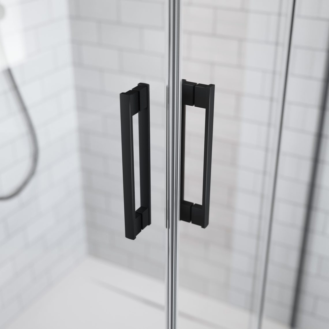Душевой уголок Radaway Idea Black KDD черный/прозрачное