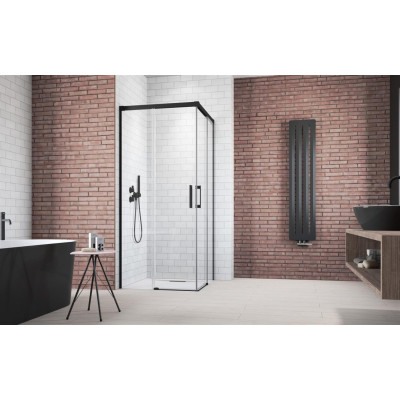 Душевой уголок Radaway Idea Black KDD черный/прозрачное