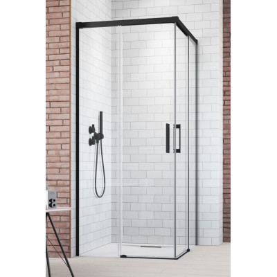 Душевой уголок Radaway Idea Black KDD черный/прозрачное