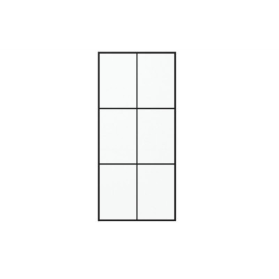 Душевая перегородка черная 90x195см Bravat BG090.5413B