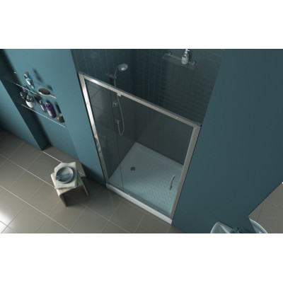 Душевая дверь хром 100x200см Bravat BD100.4112A