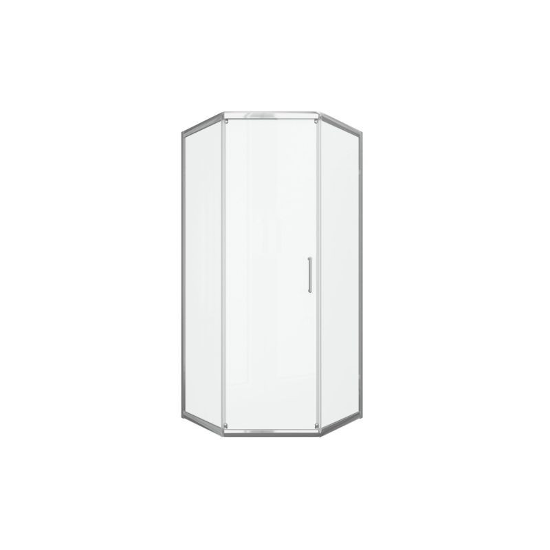 Душевой уголок без поддона хром 90х90x200см Bravat BS090.6115A
