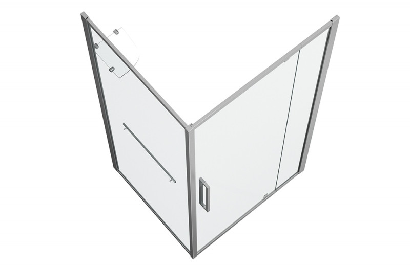 Душевой уголок без поддона хром 90х90x200см Bravat BS090.2116A