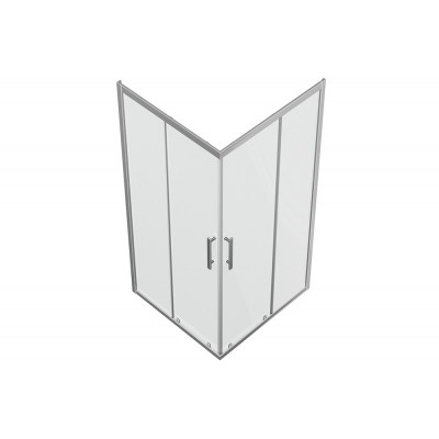 Душевой уголок без поддона хром 90х90x200см Bravat BS090.2204S