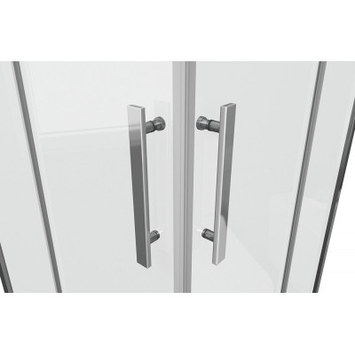 Душевой уголок без поддона хром 90х90x200см Bravat BS090.2204S