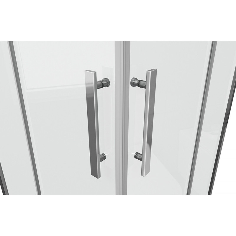 Душевой уголок без поддона хром 90х90x200см Bravat BS090.2204S