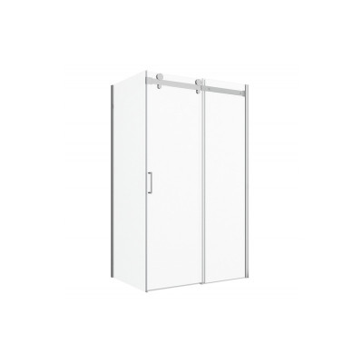 Душевой уголок без поддона хром 120х80x200см Bravat BS120.3102S