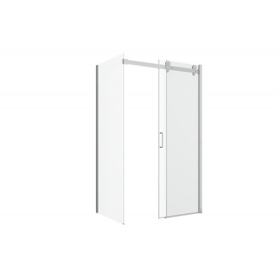 Душевой уголок без поддона хром 120х80x200см Bravat BS120.3102S