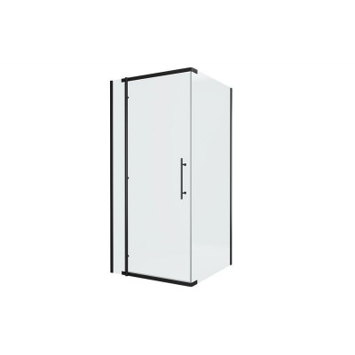 Душевой уголок без поддона черный 90х90x195см Bravat BS090.3113A