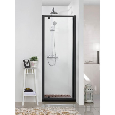 Душевая дверь черная 90x200см Bravat BD100.4111B