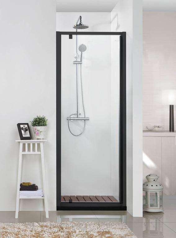 Душевая дверь черная 90x200см Bravat BD100.4111B