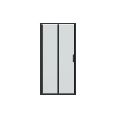 Душевая дверь черная 100x200см Bravat BD100.4121B