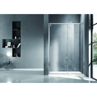 Душевая дверь хром 120x195см Bravat BD120.4105A