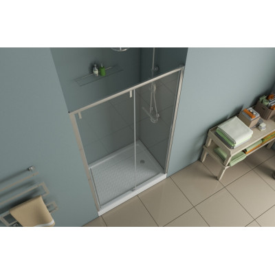 Душевая дверь хром 120x195см Bravat BD120.4105A
