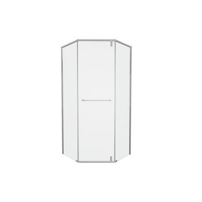 Душевой уголок без поддона хром 90х90x200см Bravat BS090.6112S