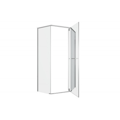 Душевой уголок без поддона хром 90х90x200см Bravat BS090.6112S