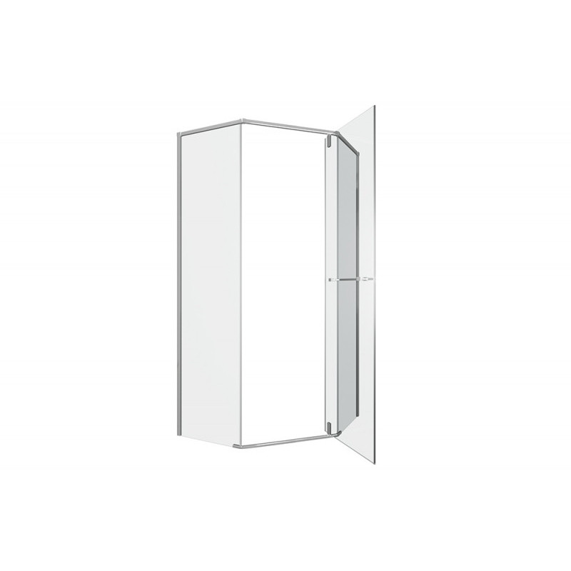 Душевой уголок без поддона хром 90х90x200см Bravat BS090.6112S