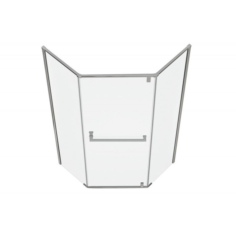 Душевой уголок без поддона хром 90х90x200см Bravat BS090.6112S
