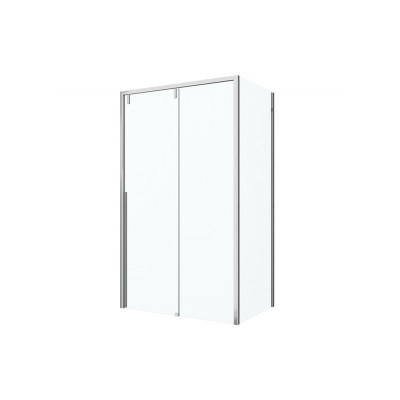 Душевой уголок без поддона хром 120х80x195см Bravat BS120.3104A