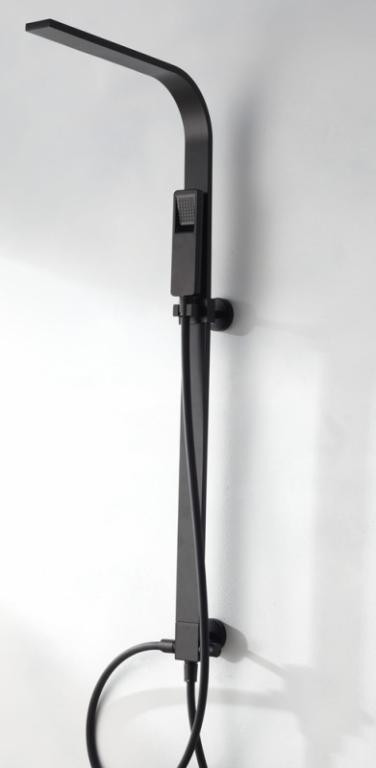 Душевая система черная Bravat D224K-ENG