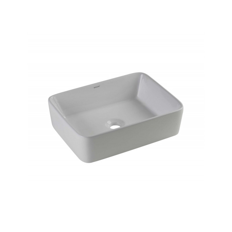Накладная раковина белая 48.5х37.5х11.5см Bravat C22328W-ENG