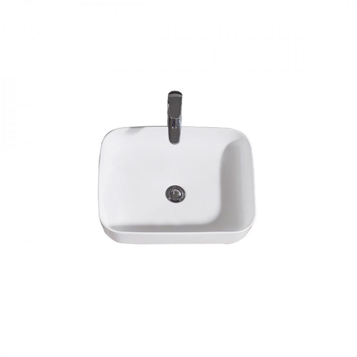 Накладная раковина белая 50х39.5х13.5см Bravat C22250W-ENG