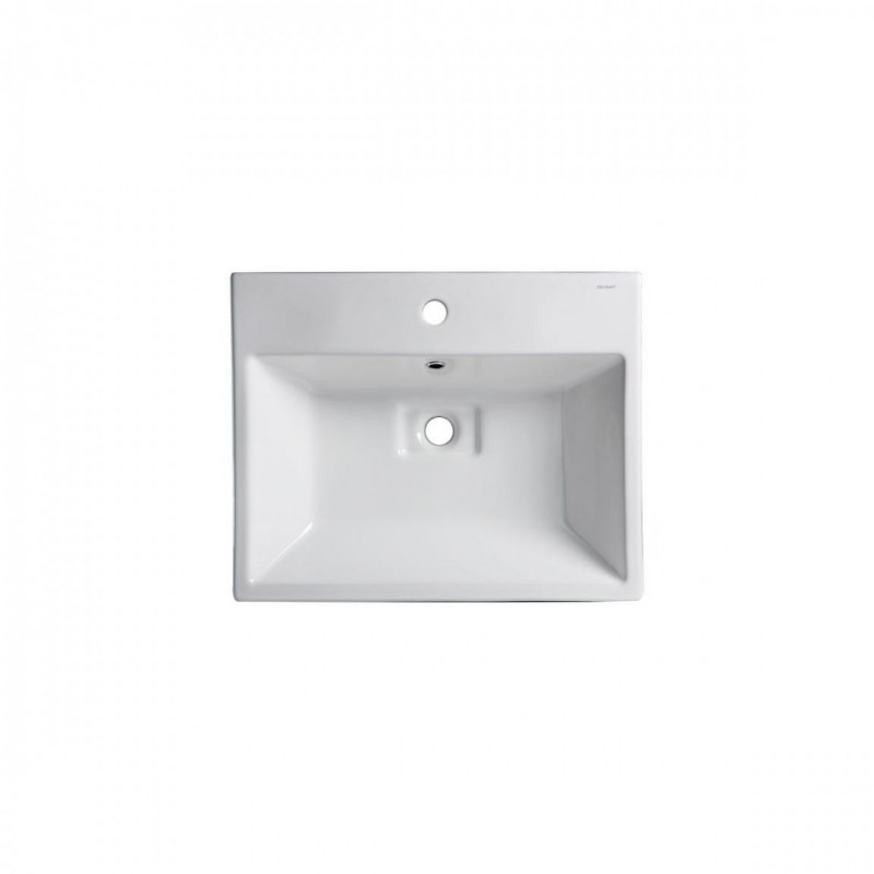 Накладная раковина белая 60х48х13.5см Bravat C22192W-1-ENG