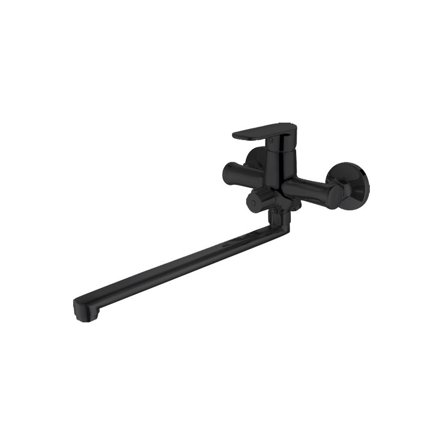 Смеситель для ванны черный Bravat F6125183BM-02L-RUS