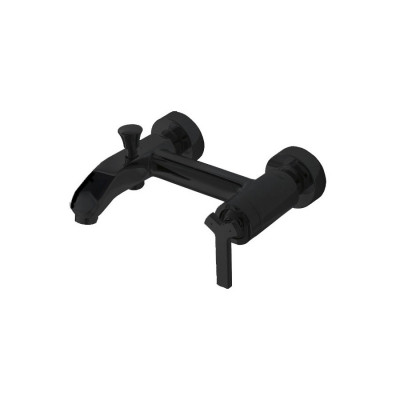 Смеситель для ванны черный Bravat F673107BM-01