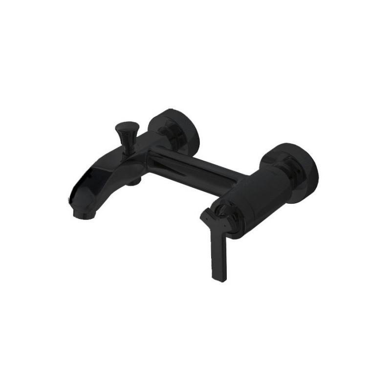 Смеситель для ванны черный Bravat F673107BM-01