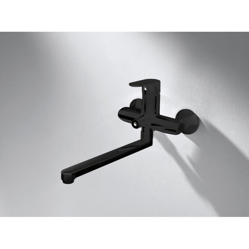 Смеситель для ванны черный Bravat F6120178BC-01L