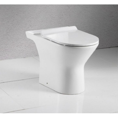 Чаша напольного унитаза 63x36.5x42.5см белая Bravat CX21206UW-P-RUS