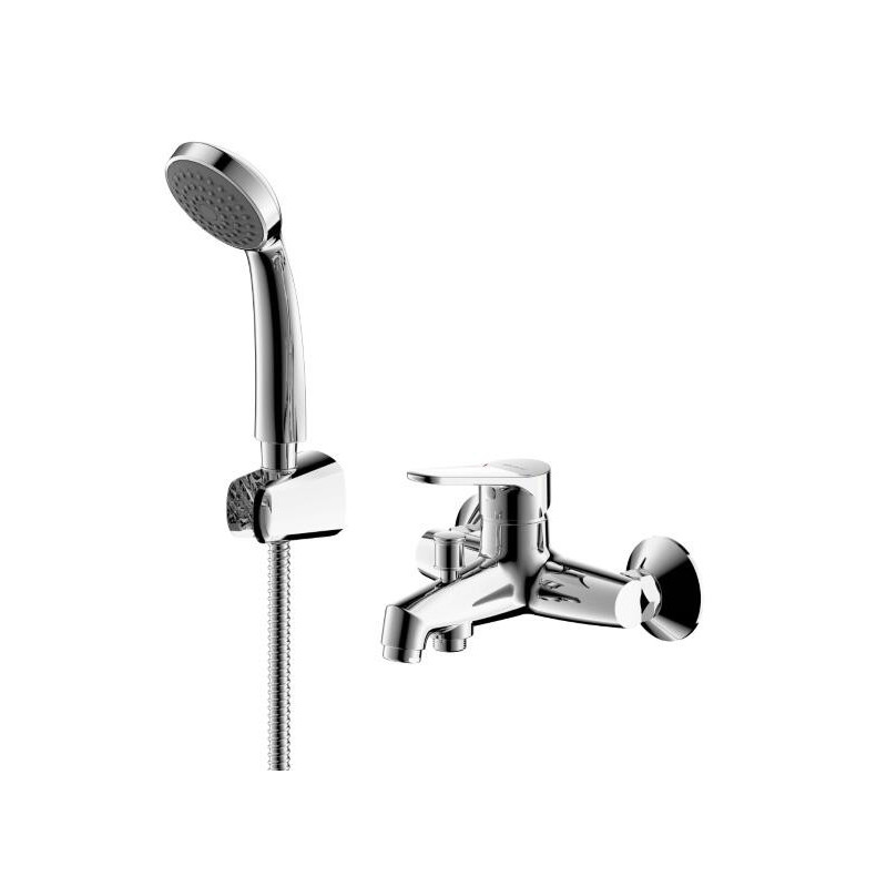 Смеситель для ванны с ручным душем хром Bravat F6135147CP-B-RUS