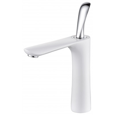 Смеситель для раковины белый/хром D&K Venice DA1032656