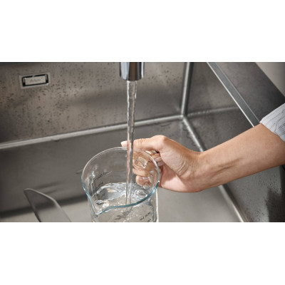 Кухонный смеситель hansgrohe Zesis M33 однорычажный, 160 с вытяжным душем, 2jet, матовый черный 74801670