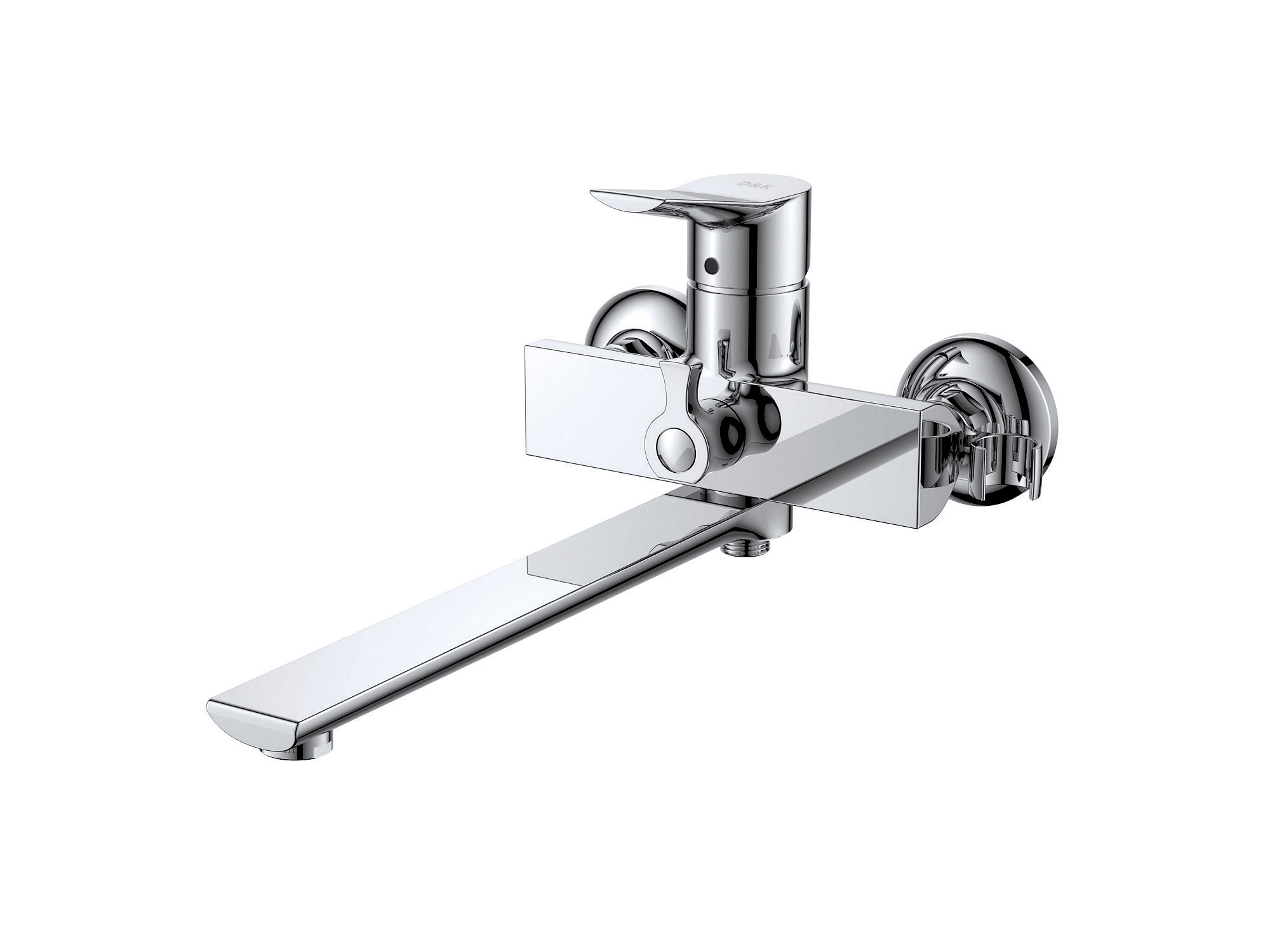 Смеситель для ванны с ручным душем хром D&K Rhein DA1263301