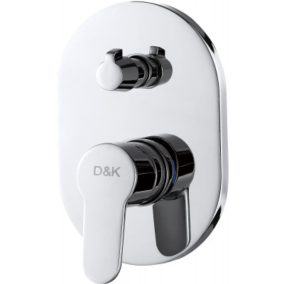 Смеситель для душа встраиваемый хром D&K Rhein DA1394801