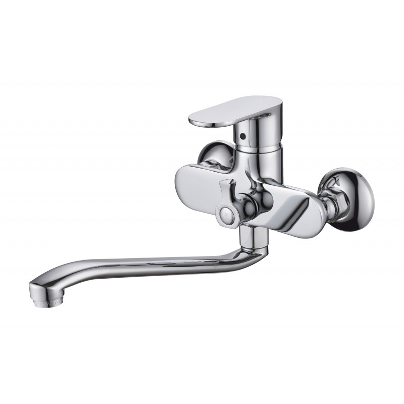 Смеситель для ванны с ручным душем хром D&K Rhein DA1313341
