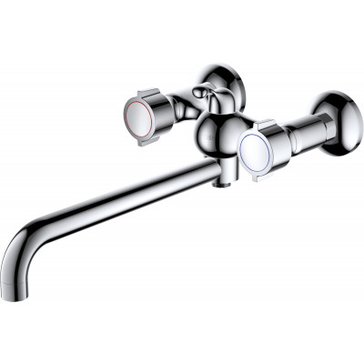 Смеситель для ванны с ручным душем хром D&K Hessen DA1413341