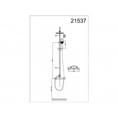 Душевая система хром D&K Bayern DA2153701B07
