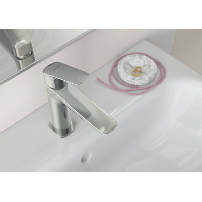 Смеситель для раковины Logis 110 Fine со сливным гарнитуром Hansgrohe 71251000