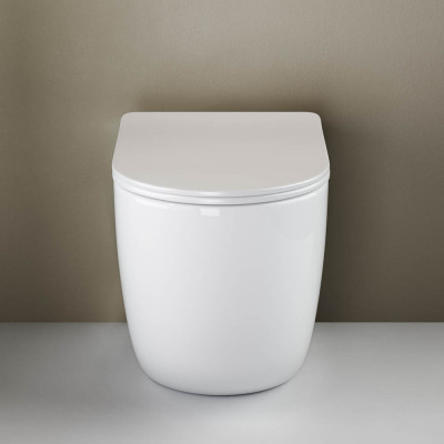 Приставной унитаз напольный 40х36х56см белый Ceramica Nova Mia CN1810