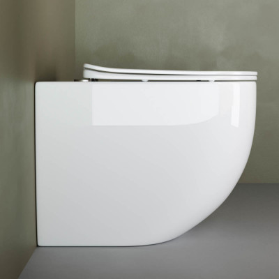 Приставной унитаз напольный 40х36х56см белый Ceramica Nova Mia CN1810