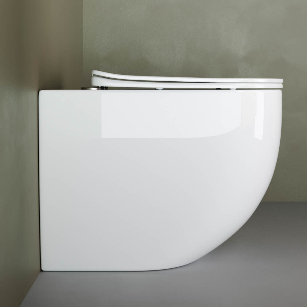 Приставной унитаз напольный 40х36х56см белый Ceramica Nova Mia CN1810