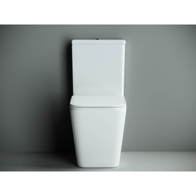 Унитаз-компакт напольный 84х36х64см белый Ceramica Nova Cubic CN1803