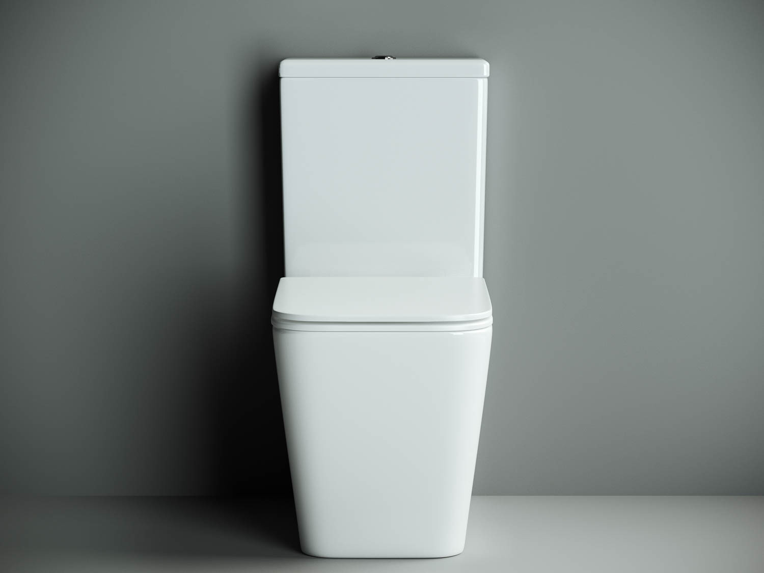 Унитаз-компакт напольный 84х36х64см белый Ceramica Nova Cubic CN1803
