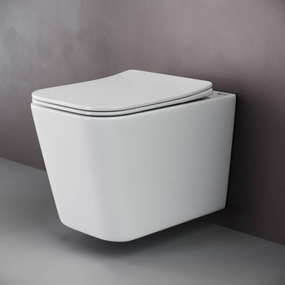 Подвесной унитаз 37х36х53см белый Ceramica Nova Cubic CN1806