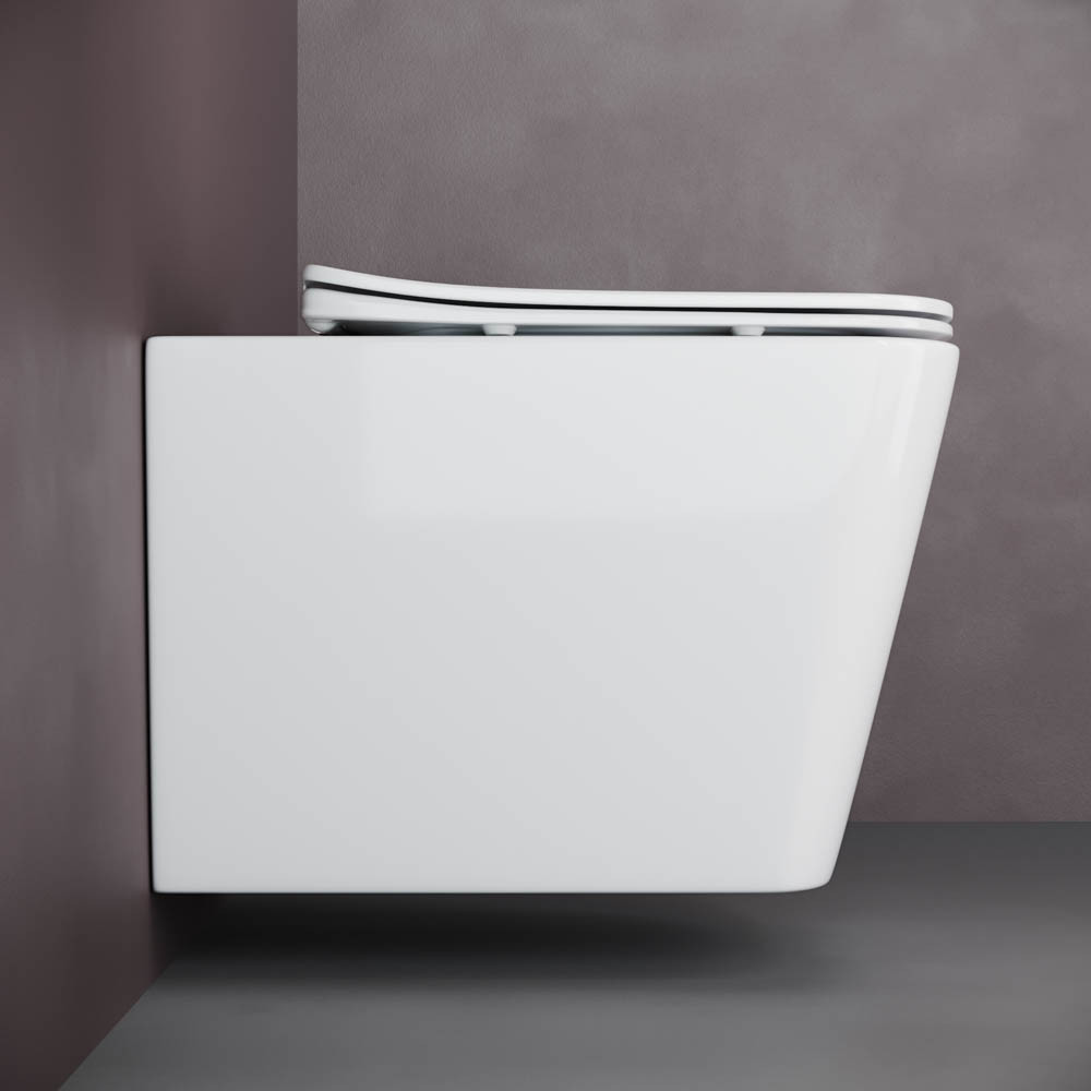 Подвесной унитаз 37х36х53см белый Ceramica Nova Cubic CN1806