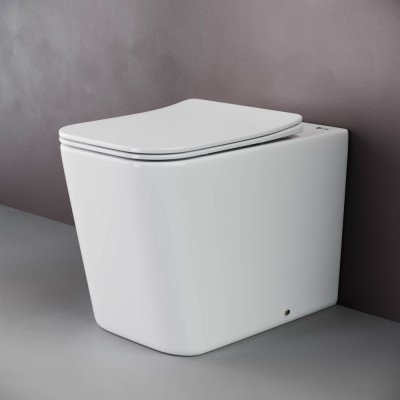 Приставной унитаз напольный 40х35х52см белый Ceramica Nova Cubic CN1809